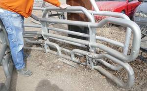 lot 48 image: Semi Truck Cattle guard