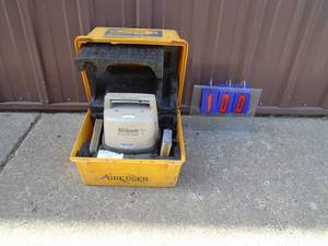Nikon laser level in case with 2 receivers. As shown.