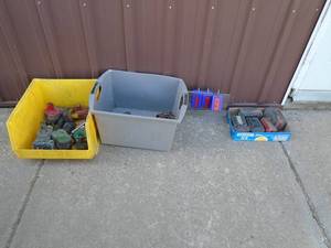 Group of untested batteries. As shown.