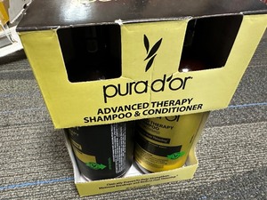 lot 11 image: Pura dor Advanved Therapy Shampoo & Conditioner - Large 48 oz 2 x 24oz