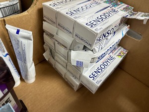 lot 8 image: 33 Large 6.5oz Tubes Sensodyne Toothpaste 17 Pro Namel  17 Advanced Whitening & 4X Listerine