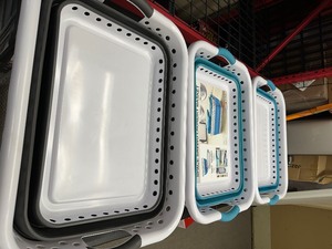lot 40 image: 3 New High Quality Collapsible Laundry Baskets