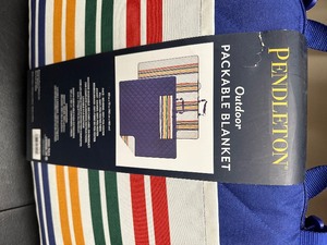 lot 46 image: New Pendleton Folding Packable Outdoor Blanket