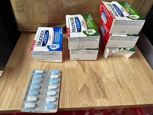 lot 47 image: 6 Mucinex Packs - Open Mostly Unused - 5 - 56 packs 1 48 Pack - Exp Dates Mainly in 2024 see pictures