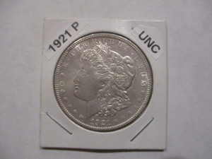 lot 6 image: 1921-P (Philadelphia Mint) Morgan Silver Dollar - Cartwheel Effect and Original Mint Luster