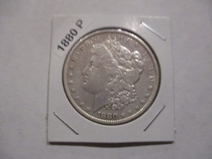 lot 5 image: 1880-P (Philadelphia Mint) Morgan Silver Dollar