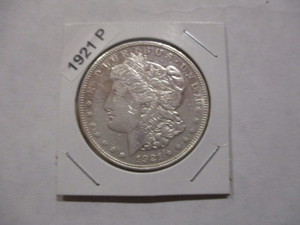 lot 7 image: 1921-P (Philadelphia Mint) Morgan Silver Dollar