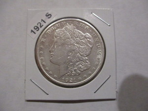 lot 16 image: 1921-S (San Francisco Mint) Morgan Silver Dollar