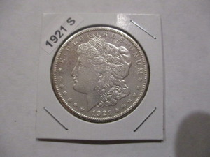 lot 17 image: 1921-S (San Francisco Mint) Morgan Silver Dollar