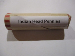 lot 20 image: Roll of (50) 1800s and 1900s Indian Head Pennies