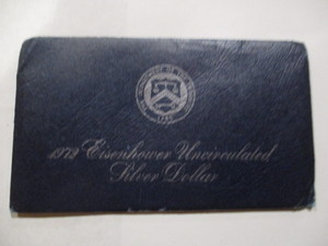 lot 41 image: 1972-S Eisenhower Silver Dollar in Blue Pack Original Government Packaging