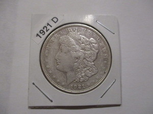 lot 65 image: 1921-D (Denver Mint) Morgan Silver Dollar