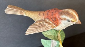lot 54 image: White-Throated Sparrow Bird Figurine by Boehm