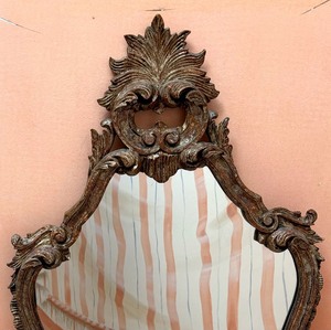 lot 63A image: Vintage Baroque Style Wall Mirror