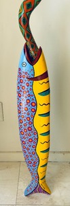 lot 29 image: Tom Dolan Carved Wood Totem Pole
