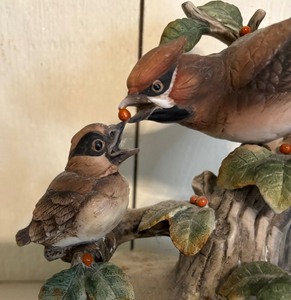 lot 92 image: Waxwing Bird Figurine by Andrea