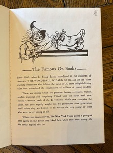 lot 99 image: Ozma of Oz Book by L. Frank Baum