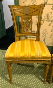 lot 124 image: Pair of French Style Vintage Side Chairs