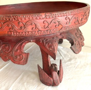 lot 165 image: Antique Burmese Ceremonial Offering Footed Vessel