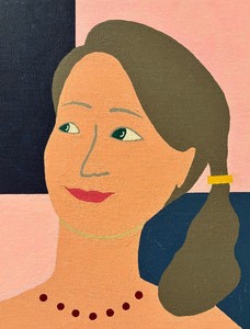 lot 247B image: Original Unframed Oil on Canvas Painting by Akihiko Kobayashi