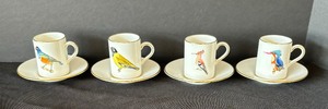 lot 172 image: Hammersley Rowland Ward  Demitasse Cups with Saucers