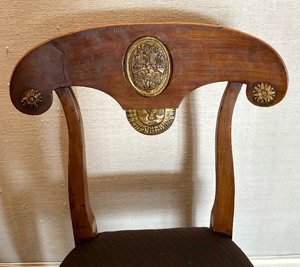 lot 173 image: Antique Neoclassical Antique Accent Chair