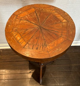 lot 175 image: Petite Vintage Wooden Accent Table