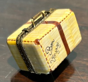 lot 188 image: Eight Enticing Trinket Boxes including Limoge Bon Voyage Trinket Box