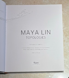 lot 196 image: Maya Lin Topologies Book Forward by John McPhee