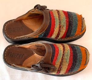 lot 262 image: Born Clogs Womens Bohemian  Western Slide On Shoes