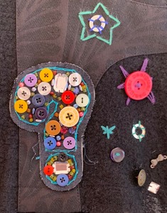 lot 238 image: Desigual Black Womens Wool Blend Wearable Art Skirt