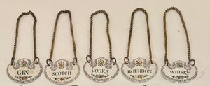 lot 319 image: Vintage Liquor Bottle Labels