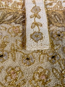 lot 283 image: Vintage Saks Fifth Avenue Gold Beaded Evening Bag