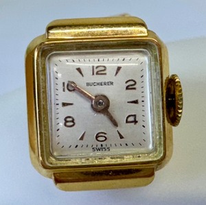 lot 23B image: Vintage Bucherer 14k Watch Pin