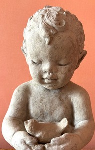lot 455 image: Adorable Cement Statue