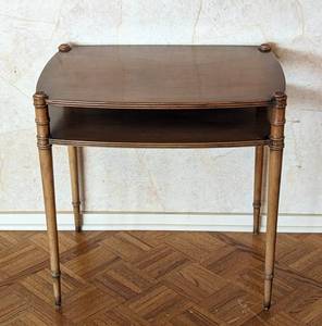 lot 465A image: Vintage Wood Side Table by Kittinger Buffalo