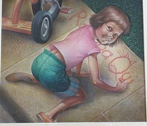 lot 466A image: Framed Ramona Quimby Print by Behm