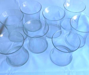 lot 501 image: Eight Matching Clear Glass Vases