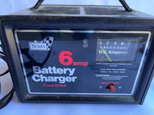 lot 503 image: Sears Six And Twelve Volt Battery Charger Model 608718311