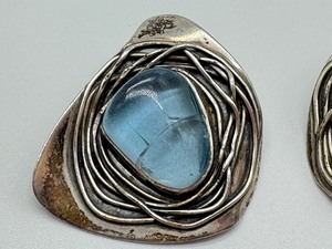 lot 28 image: Pair of H. Fred Skaggs Earrings