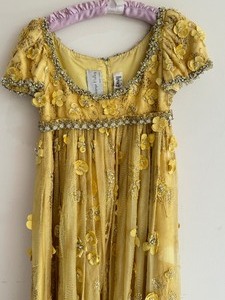 lot 481 image: Vintage Lovely Yellow George Halley Bonwit Teller Gown  Dress