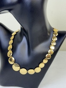 lot 16AA image: Artisan Hand Crafted 14k Gold Necklace by Erica Bouza