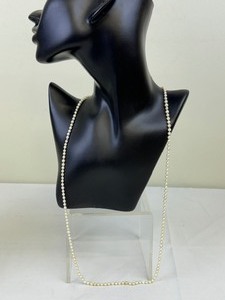 lot 55A image: Beautiful Vintage Pearl Necklace with 14k and Gemstone Clasp
