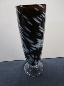 Blown Glass Vase, Signed