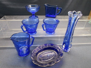 Cobalt Cream, Sugar, Sherbet, Vase, Pitcher
