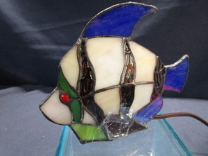 Fish Lamp - Stained Glass