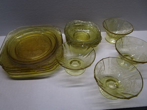 Yellow Depression Glass