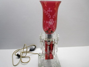 Striking Cranberry Lamp