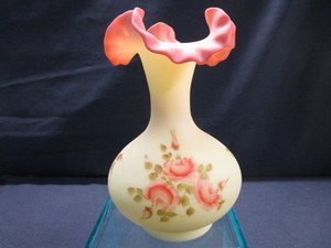Fenton Peach Blow Vase