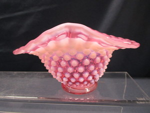 Opalescent Hobnail Dish